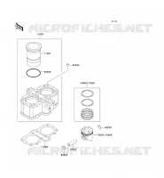 CYLINDRE/PISTON pour Kawasaki ER-5