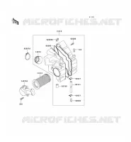 FILTRE A AIR pour Kawasaki ER-5