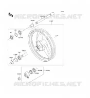 MOYEU AVANT pour Kawasaki ER-5