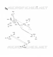 PEDALE DE FREIN pour Kawasaki ER-5