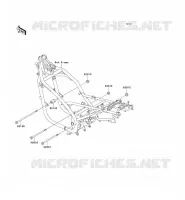 PIECE DE CADRE (COUVERTURE) pour Kawasaki ER-5
