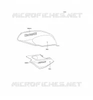 STICKER(RED) pour Kawasaki ER-5