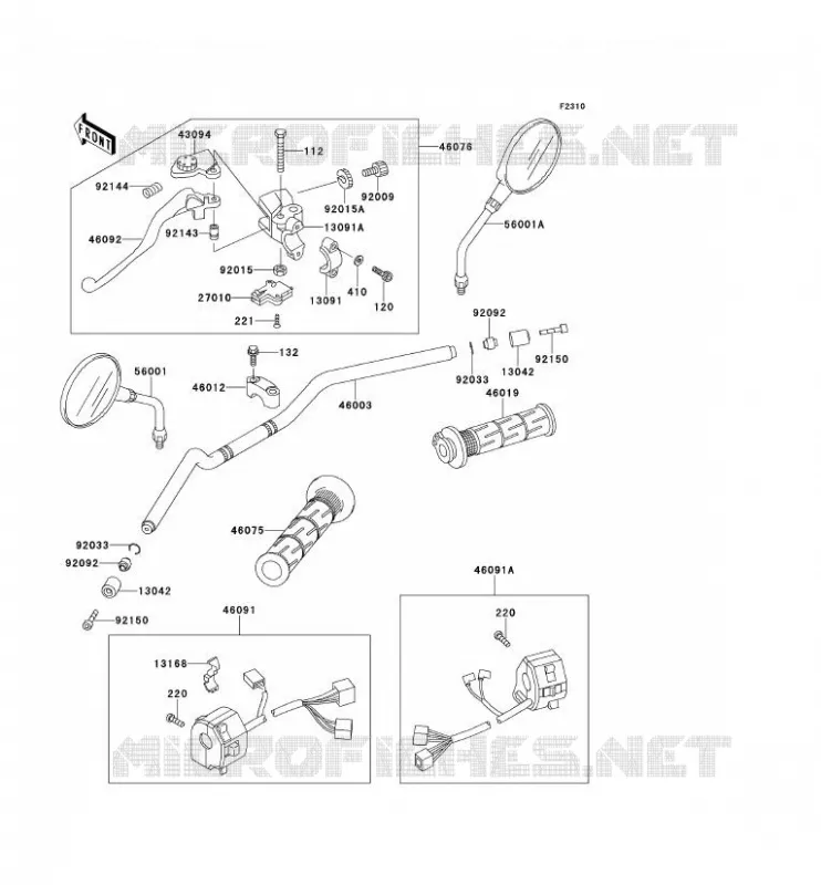 GUIDON Kawasaki MOTOS 500 1999 ER-5  ER500-A3