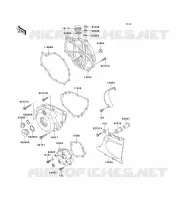 COUVERCLES MOTEUR pour Kawasaki ER-5