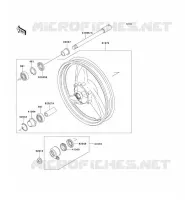 MOYEU AVANT pour Kawasaki ER-5