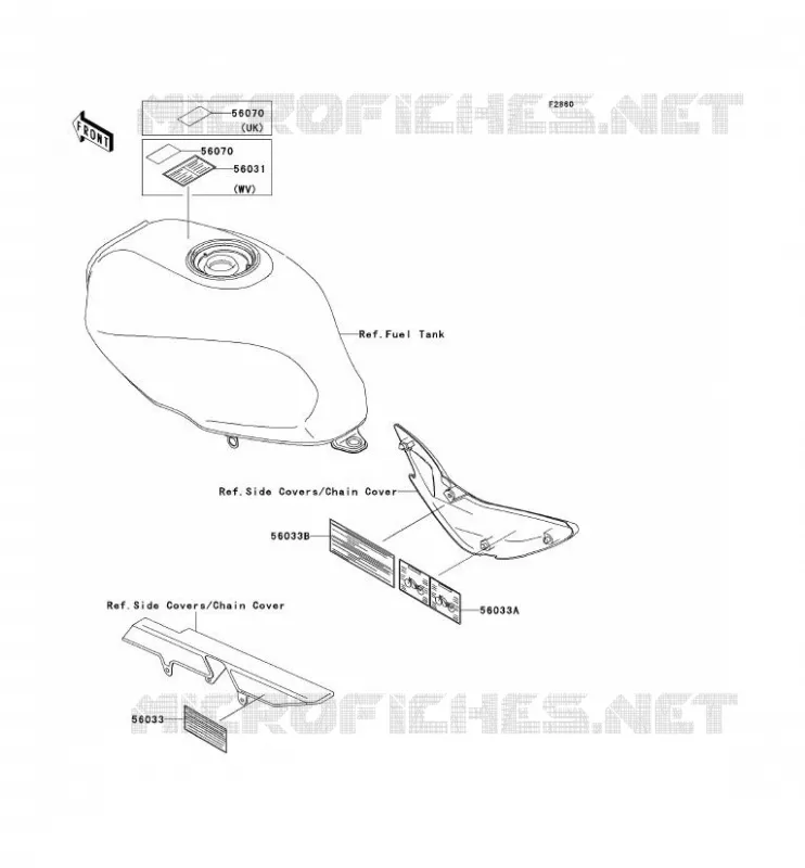 LABEL Kawasaki MOTOS 500 2005 ER-5  ER500-C5P