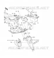 GARDE BOUE ARRI&Egrave;RE pour Kawasaki ER-6N