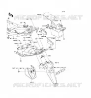 GARDE BOUE ARRI&Egrave;RE pour Kawasaki ER-6N