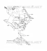 CACHE LAT&Eacute;RAL/GARDE CHAINE pour Kawasaki ER-6N ABS
