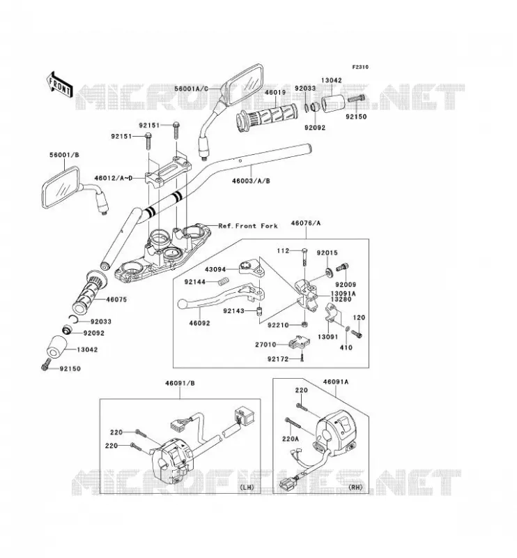 GUIDON Kawasaki MOTOS 650 2007 ER-6N ABS  ER650B7F
