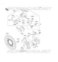 FREIN ARRIERE pour Kawasaki ER-6N ABS