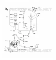MAITRE CYLINDRE ARRI&Egrave;RE pour Kawasaki ER-6N ABS