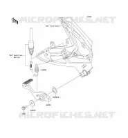 PEDALE DE FREIN pour Kawasaki ER-6N ABS