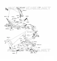 REPOSE PIED pour Kawasaki ER-6N ABS