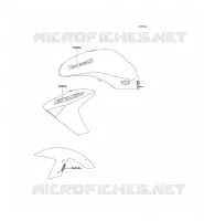 STICKER(BLEU)(BLACK) pour Kawasaki ER-6N ABS