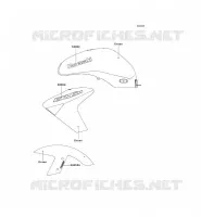 STICKER(GREEN) pour Kawasaki ER-6N ABS