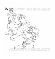 SUPPORT MOTEUR pour Kawasaki ER-6N ABS