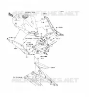 CACHE LAT&Eacute;RAL/GARDE CHAINE pour Kawasaki ER-6N ABS