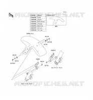 GARDE BOUE AVANT pour Kawasaki ER-6N ABS