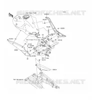 CACHE LAT&Eacute;RAL/GARDE CHAINE pour Kawasaki ER-6N ABS