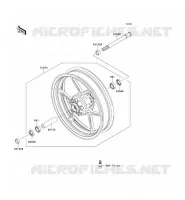 MOYEU AVANT pour Kawasaki ER-6N
