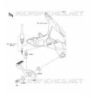 PEDALE DE FREIN pour Kawasaki ER-6N