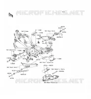 PIECE DE CADRE (COUVERTURE) pour Kawasaki ER-6N
