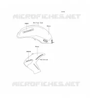 STICKER(EBONY) pour Kawasaki ER-6N