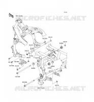 SUPPORT MOTEUR pour Kawasaki ER-6N