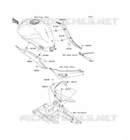 CACHE LAT&Eacute;RAL/GARDE CHAINE pour Kawasaki ER-6N ABS