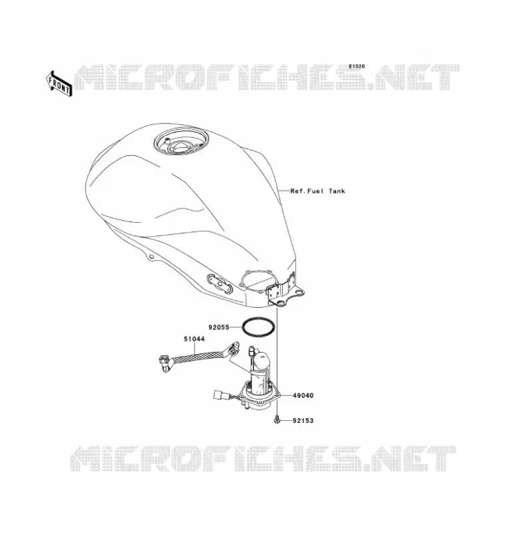 POMPE A ESSENCE Kawasaki MOTOS 650 2010 ER-6N ABS  ER650DAF
