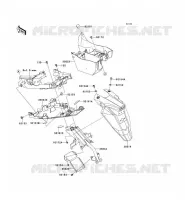 GARDE BOUE ARRI&Egrave;RE pour Kawasaki ER-6N