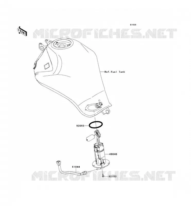 POMPE A ESSENCE Kawasaki MOTOS 650 2012 ER-6N  ER650ECF