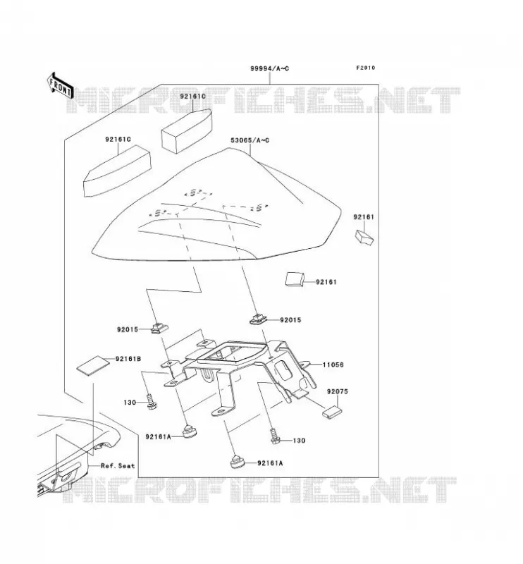 ACCESSOIRE (COUVRE SELLE) Kawasaki MOTOS 650 2012 ER-6N  ER650ECF