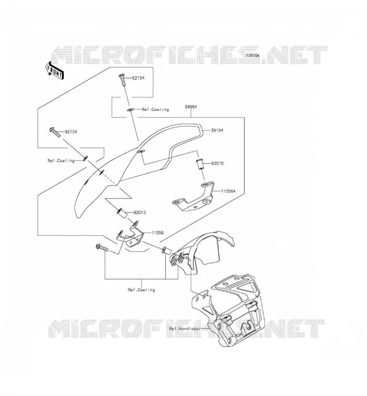 Accessory(Deflector) Kawasaki MOTOS 650 2016 ER-6N  ER650EGF