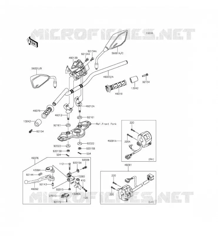 GUIDON Kawasaki MOTOS 650 2016 ER-6N  ER650EGF