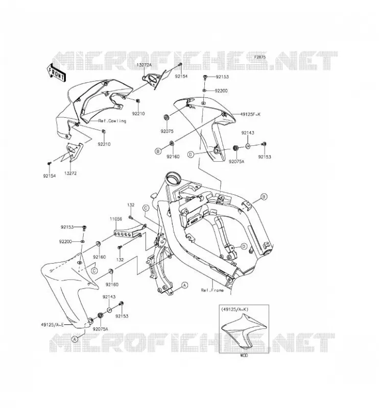 ECOPE Kawasaki MOTOS 650 2012 ER-6N ABS  ER650FCF