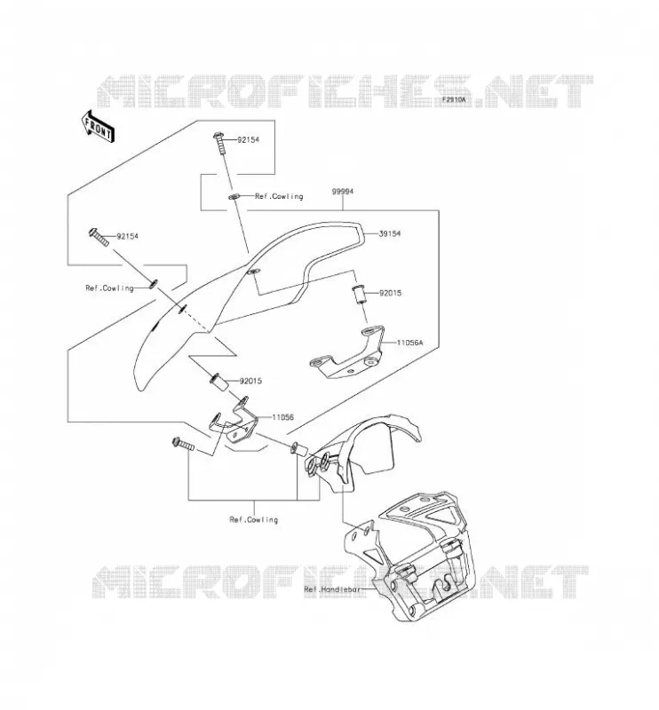 Accessory(Deflector) Kawasaki MOTOS 650 2012 ER-6N ABS  ER650FCF