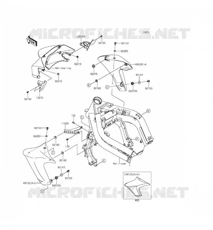 ECOPE Kawasaki MOTOS 650 2014 ER-6N ABS  ER650FEF