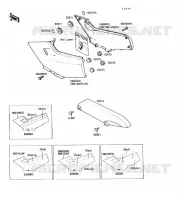 CACHE LAT&Eacute;RAL/GARDE CHAINE pour Kawasaki NINJA 250R