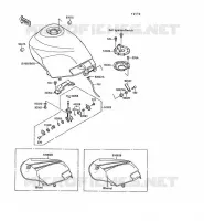 RESERVOIR CARBURANT pour Kawasaki GPX250R