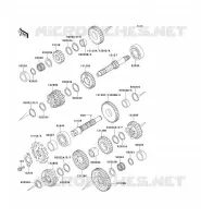 TRANSMISSION pour Kawasaki ZZR250