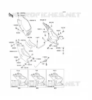 CARENAGE INFERIEUR pour Kawasaki ZZR250