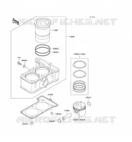 CYLINDRE/PISTON pour Kawasaki ZZR250