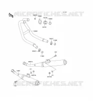 &Eacute;CHAPPEMENT pour Kawasaki ZZR250