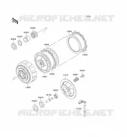 EMBRAYAGE pour Kawasaki ZZR250