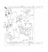 FILTRE A AIR pour Kawasaki ZZR250