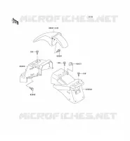 GARDE BOUE pour Kawasaki ZZR250