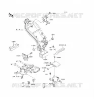 PIECE DE CADRE (COUVERTURE) pour Kawasaki ZZR250