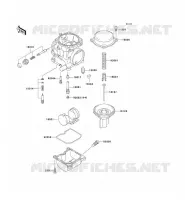 PI&Egrave;CES DE CARBURATEUR pour Kawasaki ZZR250